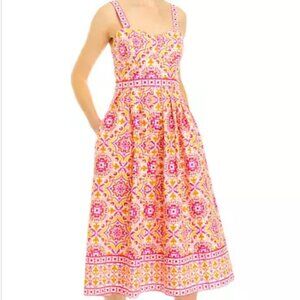 NWT Maison Tara Spring Pleated Dress Size 4